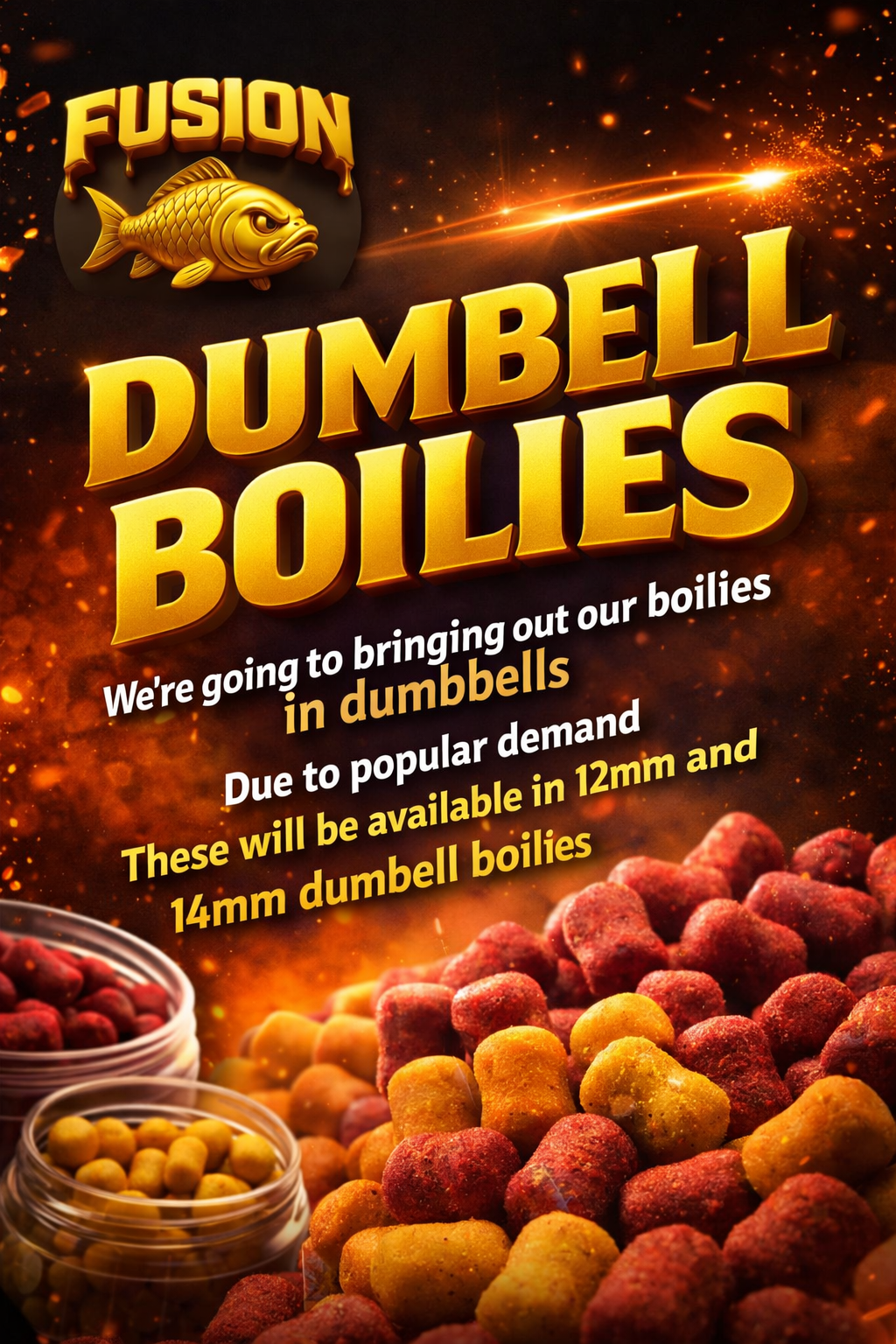 Fusion dumbell boilies 1kg